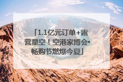 1.1亿元订单+露营星空！空港家博会▪畅购节燃爆今夏
