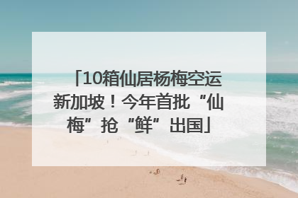 10箱仙居杨梅空运新加坡！今年首批“仙梅”抢“鲜”出国