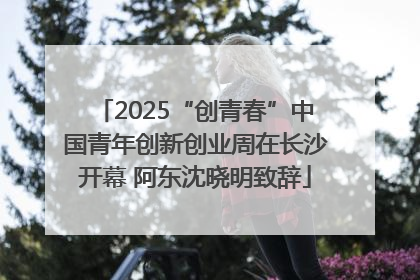 2025“创青春”中国青年创新创业周在长沙开幕 阿东沈晓明致辞