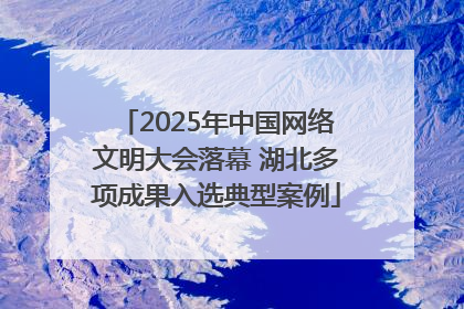 2025年中国网络文明大会落幕 湖北多项成果入选典型案例