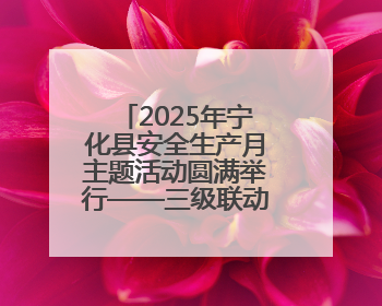 2025年宁化县安全生产月主题活动圆满举行——三级联动共筑安全防线 探索老区安全发展新路径
