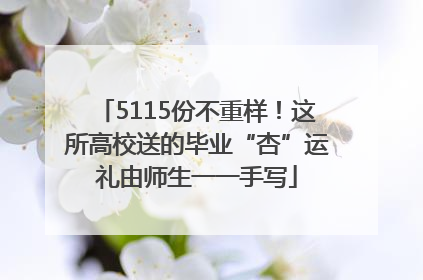 5115份不重样！这所高校送的毕业“杏”运礼由师生一一手写