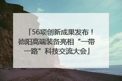 56项创新成果发布！德阳高端装备亮相“一带一路”科技交流大会