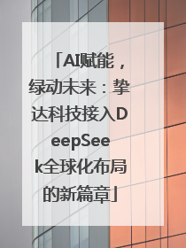 AI赋能，绿动未来：挚达科技接入DeepSeek全球化布局的新篇章
