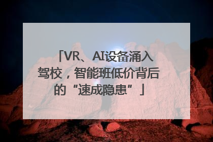 VR、AI设备涌入驾校，智能班低价背后的“速成隐患”